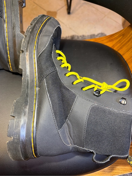 Dr. Martens Combs Tech Boot Black Yellow Lace Men’s Sz 11US/ Wms 12US main image 7